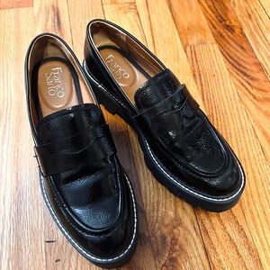 Franco Sarto Black Loafers